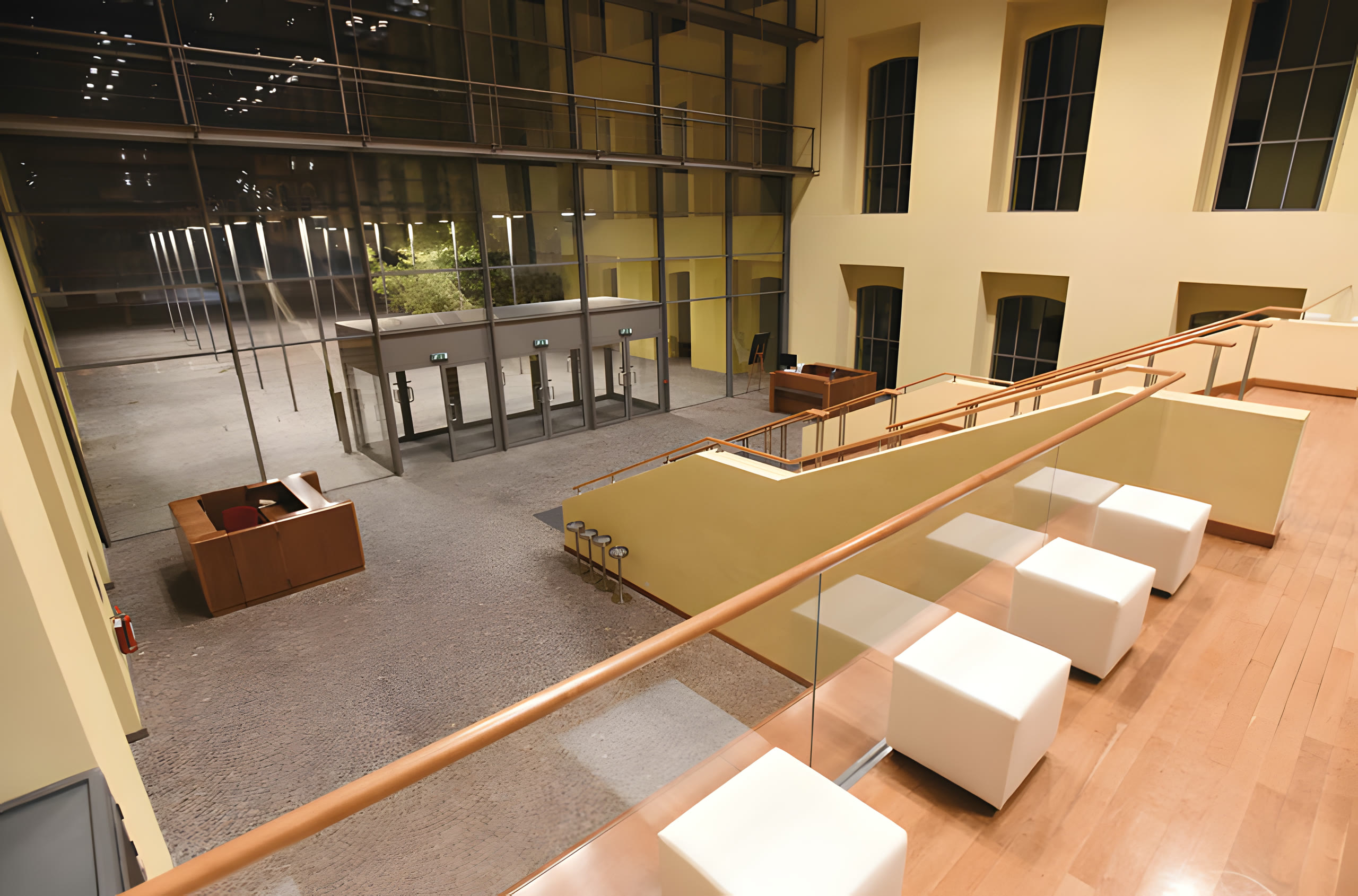 Reception, dettaglio dei desk